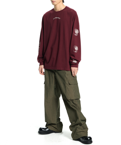 VONVAT(ヴォンバト)の「Big Cargo Wooven Trousers (Khaki)(その他パンツ・レディース・カーキ・FREE)」の3枚目の写真