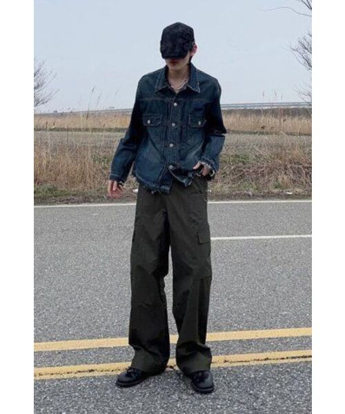 VONVAT(ヴォンバト)の「Big Cargo Wooven Trousers (Khaki)(その他パンツ・レディース・カーキ・FREE)」の7枚目の写真