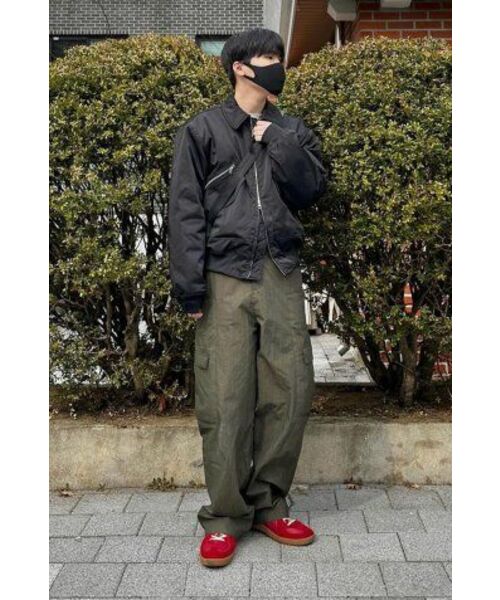VONVAT(ヴォンバト)の「Big Cargo Wooven Trousers (Khaki)(その他パンツ・レディース・カーキ・FREE)」の8枚目の写真