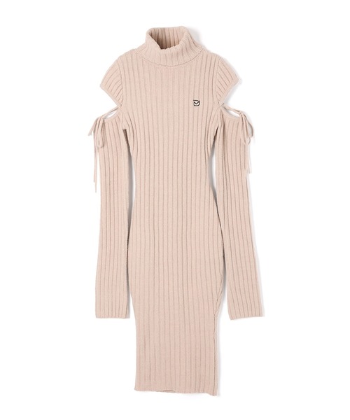 M DOLLY(エムドリー)の「*M DOLLY original* cut nina knit long dress/カットニーナニットロングドレス(ワンピース・レディース・アイボリー/グレー・FREE)」の18枚目の写真