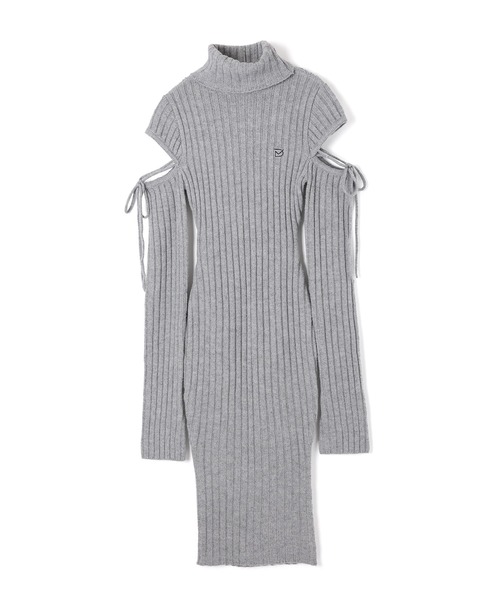 M DOLLY(エムドリー)の「*M DOLLY original* cut nina knit long dress/カットニーナニットロングドレス(ワンピース・レディース・アイボリー/グレー・FREE)」の19枚目の写真