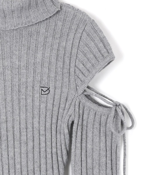 M DOLLY(エムドリー)の「*M DOLLY original* cut nina knit long dress/カットニーナニットロングドレス(ワンピース・レディース・アイボリー/グレー・FREE)」の21枚目の写真