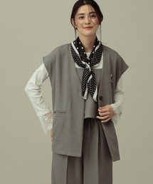 LAKOLE | 【セレモニー/卒入式にも】<多機能素材>パウダリーツイルジレ / 638612(ベスト)