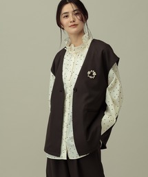 LAKOLE | 【セレモニー/卒入式にも】<多機能素材>パウダリーツイルジレ / 638612(ベスト)