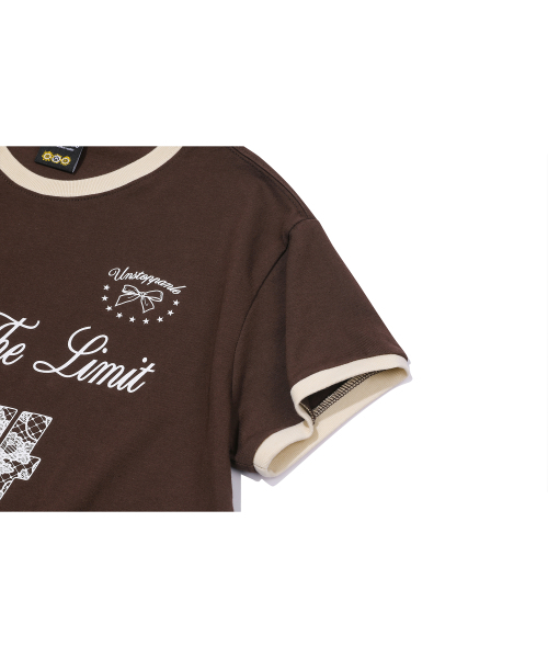CPGN STUDIO(コンパーニョ)の「ダリミット クロップリンガー半袖Tシャツ ブラウン(Tシャツ/カットソー・レディース・その他・ONE SIZE)」の6枚目の写真