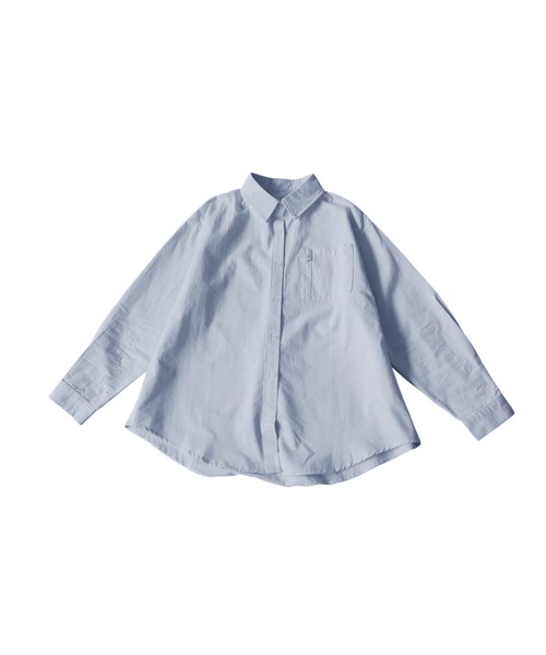 antiqua(アンティカ)の「綿100 コットンシャツ(シャツ/ブラウス・レディース・ブラック/ネイビー/ブルー・ONESIZE)」の19枚目の写真