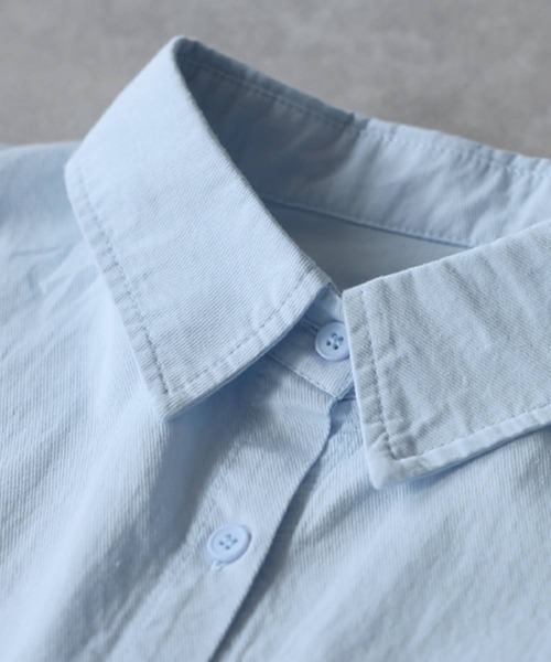 antiqua(アンティカ)の「綿100 コットンシャツ(シャツ/ブラウス・レディース・ブラック/ネイビー/ブルー・ONESIZE)」の20枚目の写真