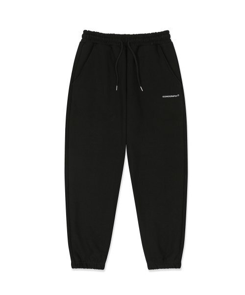 ICONOGRAPHY(アイコノグラフィー)の「OVERFIT_JOGGER PANTS BK(スウェットパンツ・レディース・ブラック・S)」の1枚目の写真