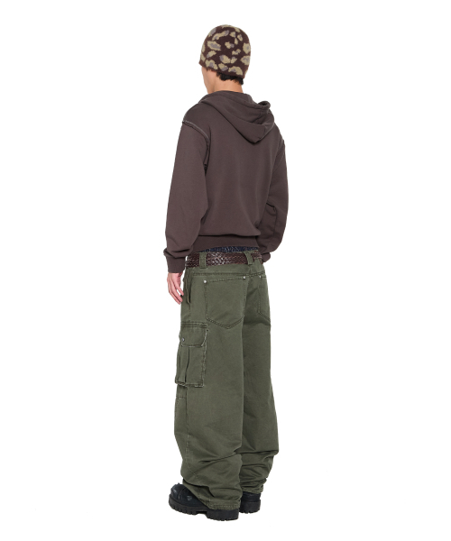 AAKAM（アーカム）の「Oblique Zippered Cargo Pants (Khaki)（その他パンツ・レディース・その他・1/2）」の12枚目の写真