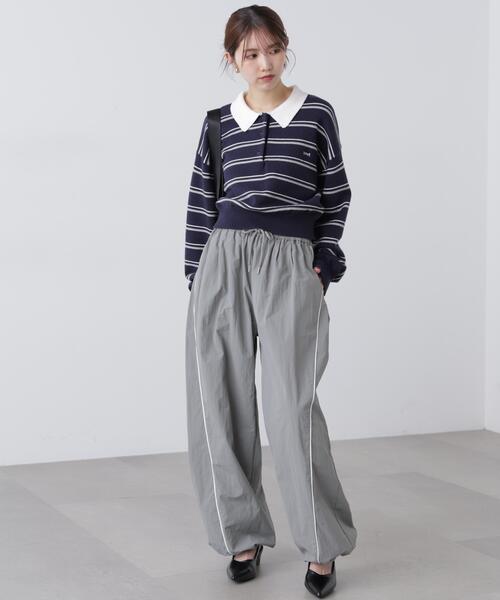 FREE'S MART(フリーズマート)の「◆サイドタック配色ラインナイロンパンツ(その他パンツ・レディース・ネイビー/グレー・SMALL/MEDIUM)」の8枚目の写真