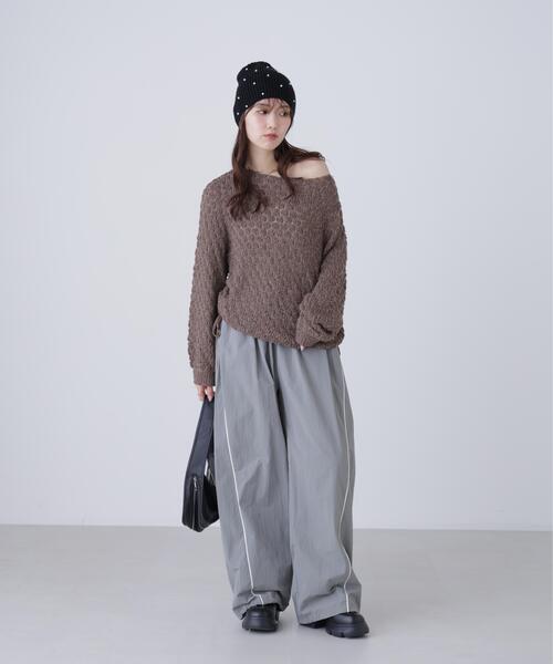 FREE'S MART(フリーズマート)の「◆サイドタック配色ラインナイロンパンツ(その他パンツ・レディース・ネイビー/グレー・SMALL/MEDIUM)」の10枚目の写真