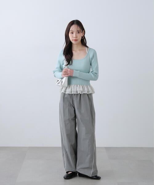 FREE'S MART(フリーズマート)の「◆サイドタック配色ラインナイロンパンツ(その他パンツ・レディース・ネイビー/グレー・SMALL/MEDIUM)」の14枚目の写真