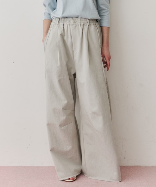 LA BELLE ETUDE(ラベルエチュード)の「コットンツイルカーブパンツ(その他パンツ・レディース・ライトグリーン/インディゴブルー/ライトピンク・1/0)」の2枚目の写真