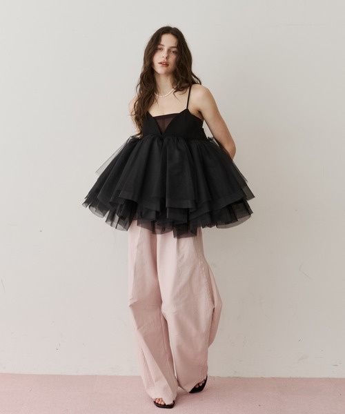 LA BELLE ETUDE(ラベルエチュード)の「コットンツイルカーブパンツ(その他パンツ・レディース・ライトグリーン/インディゴブルー/ライトピンク・1/0)」の5枚目の写真