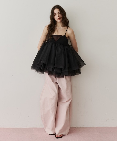 LA BELLE ETUDE(ラベルエチュード)の「コットンツイルカーブパンツ(その他パンツ・レディース・ライトグリーン/インディゴブルー/ライトピンク・1/0)」の14枚目の写真