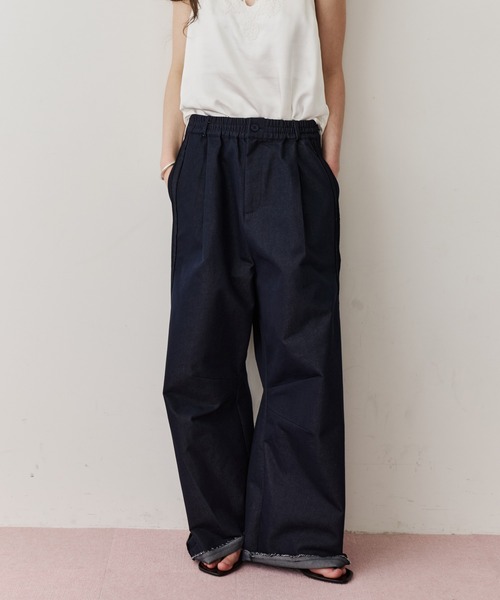 LA BELLE ETUDE(ラベルエチュード)の「コットンツイルカーブパンツ(その他パンツ・レディース・ライトグリーン/インディゴブルー/ライトピンク・1/0)」の15枚目の写真