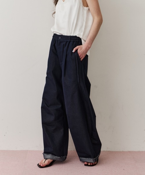 LA BELLE ETUDE(ラベルエチュード)の「コットンツイルカーブパンツ(その他パンツ・レディース・ライトグリーン/インディゴブルー/ライトピンク・1/0)」の17枚目の写真