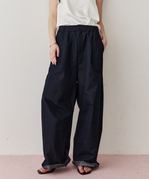 LA BELLE ETUDE(ラベルエチュード)の「コットンツイルカーブパンツ(その他パンツ・レディース・ライトグリーン/インディゴブルー/ライトピンク・1/0)」の16枚目の写真