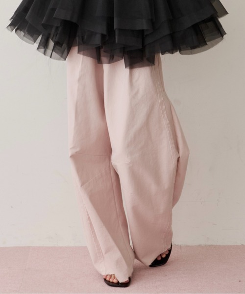 LA BELLE ETUDE(ラベルエチュード)の「コットンツイルカーブパンツ(その他パンツ・レディース・ライトグリーン/インディゴブルー/ライトピンク・1/0)」の11枚目の写真