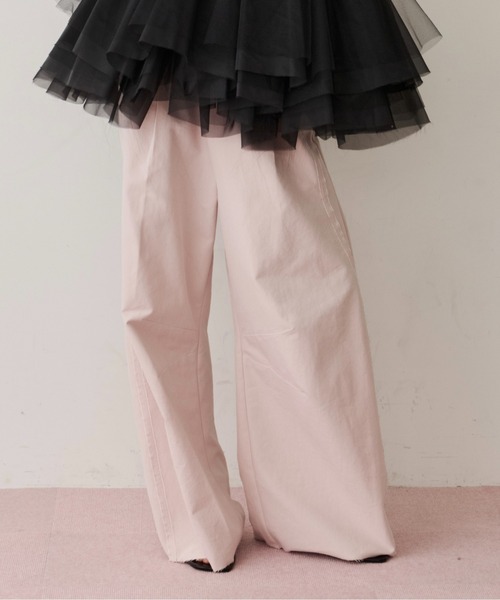 LA BELLE ETUDE(ラベルエチュード)の「コットンツイルカーブパンツ(その他パンツ・レディース・ライトグリーン/インディゴブルー/ライトピンク・1/0)」の12枚目の写真