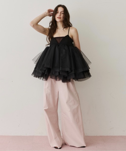 LA BELLE ETUDE(ラベルエチュード)の「コットンツイルカーブパンツ(その他パンツ・レディース・ライトグリーン/インディゴブルー/ライトピンク・1/0)」の13枚目の写真