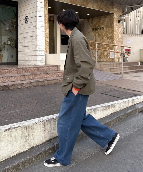 molmol】撥水/洗濯可/男女兼用/ドライバーズワイドジャケット/ミノ