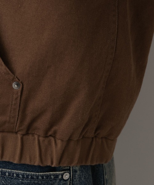 RAGEBLUE（レイジブルー）の「Short Worker Hoodie Jacket/ショートワークフードブルゾン【セットアップ対応】（ブルゾン・メンズ・オフホワイト/キャメル・LARGE/MEDIUM）」の6枚目の写真