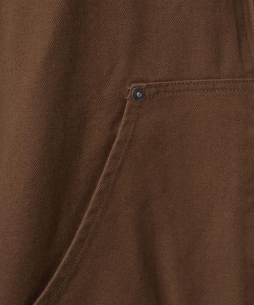 RAGEBLUE（レイジブルー）の「Short Worker Hoodie Jacket/ショートワークフードブルゾン【セットアップ対応】（ブルゾン・メンズ・オフホワイト/キャメル・LARGE/MEDIUM）」の8枚目の写真