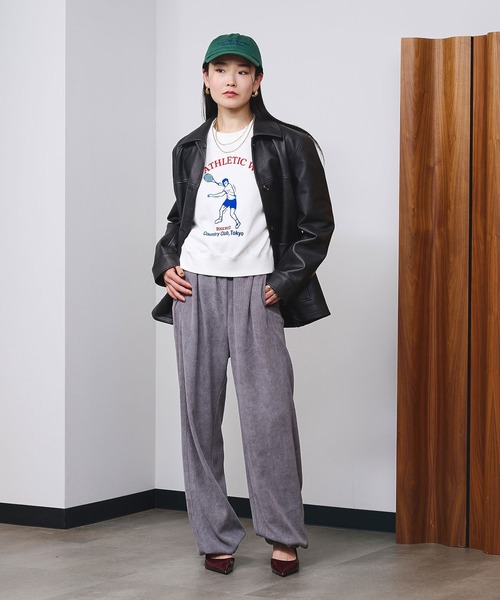 ROSE BUD(ローズバッド)の「FAUX LEATHER JACKET(ブルゾン・レディース・ブラック/ブラウン・ONE SIZE)」の6枚目の写真