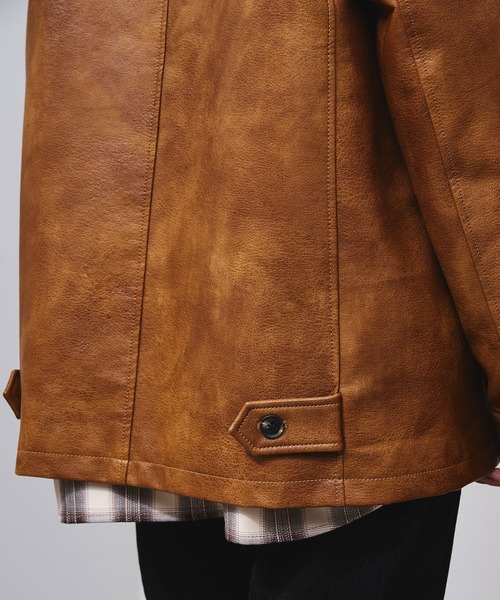 ROSE BUD(ローズバッド)の「FAUX LEATHER JACKET(ブルゾン・レディース・ブラック/ブラウン・ONE SIZE)」の13枚目の写真