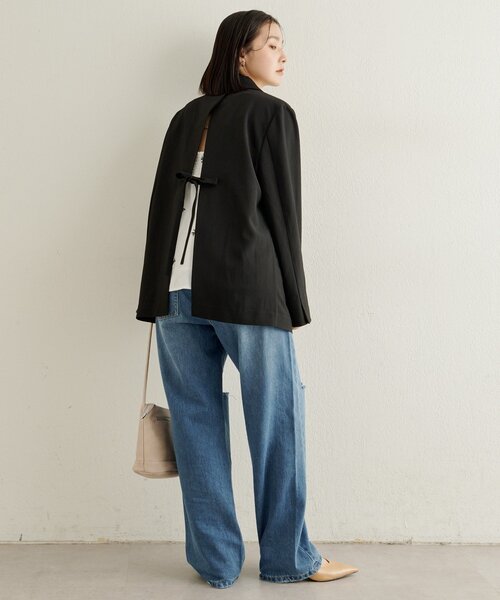 Omekashi（オメカシ）の「バックデザインテーラードジャケット（テーラードジャケット・レディース・ブラック/ホワイト系その他・FREE）」の13枚目の写真