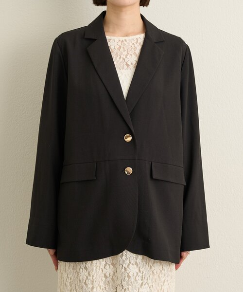 Omekashi（オメカシ）の「バックデザインテーラードジャケット（テーラードジャケット・レディース・ブラック/ホワイト系その他・FREE）」の16枚目の写真