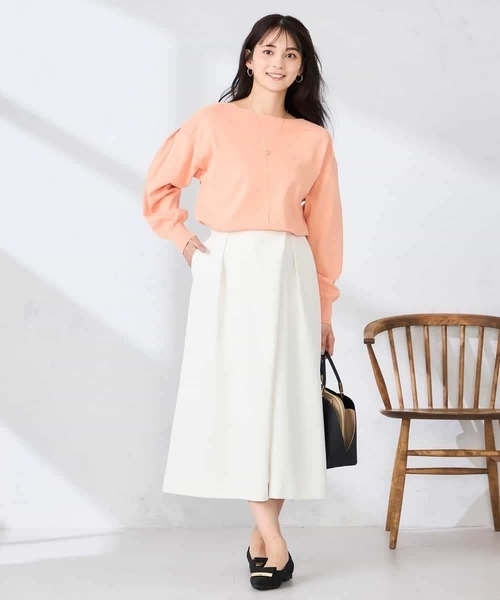 a.v.v(アーヴェヴェ)の「アシメクロップドパンツ(その他パンツ・レディース・ホワイト/ネイビー・38/36/40)」の15枚目の写真