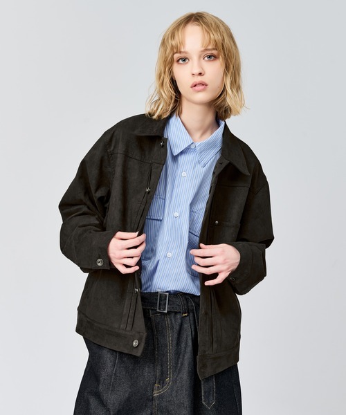 FAUX SUEDE TRUCKER JACKET / フェイクスエードトラッカージャケット
