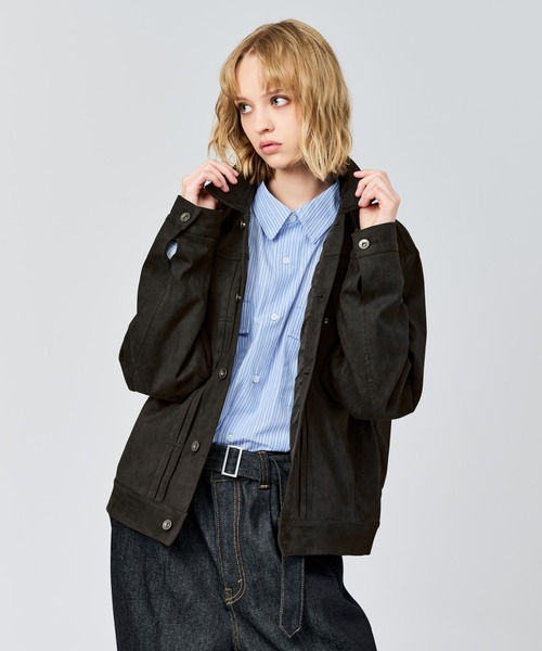 FAUX SUEDE TRUCKER JACKET / フェイクスエードトラッカージャケット