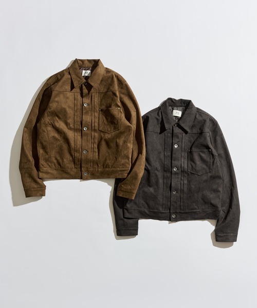 FAUX SUEDE TRUCKER JACKET / フェイクスエードトラッカージャケット
