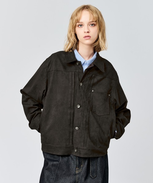 FAUX SUEDE TRUCKER JACKET / フェイクスエードトラッカージャケット