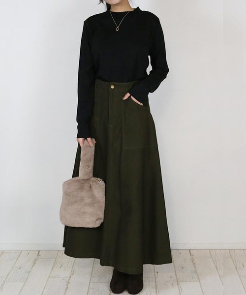 aity(アイティ)の「M-4L プチハイネック 無地ロンT 夏服(Tシャツ/カットソー・レディース・オフホワイト/ブラック/チャコール/杢グレー・L/4L/3L/LL/M)」の17枚目の写真