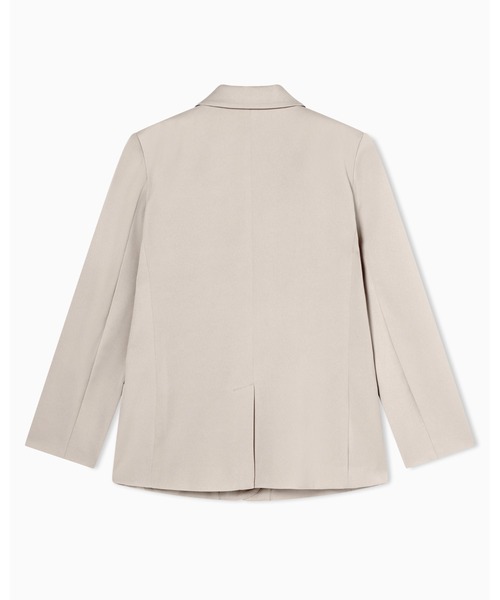ARMANI EXCHANGE（アルマーニエクスチェンジ）の「【A|X アルマーニ エクスチェンジ】チェーンデザイン ポリクレープサテンブレストジャケット（テーラードジャケット・レディース・サンドベージュ・6/4/2/0）」の2枚目の写真