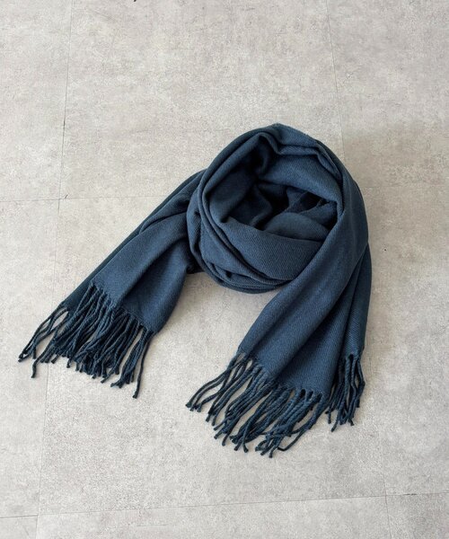 un dix cors（アンディコール）の「フリンジストール（マフラー・レディース・チャコールグレー/アイボリー/ブラック/ボルドー・FREE）」の12枚目の写真