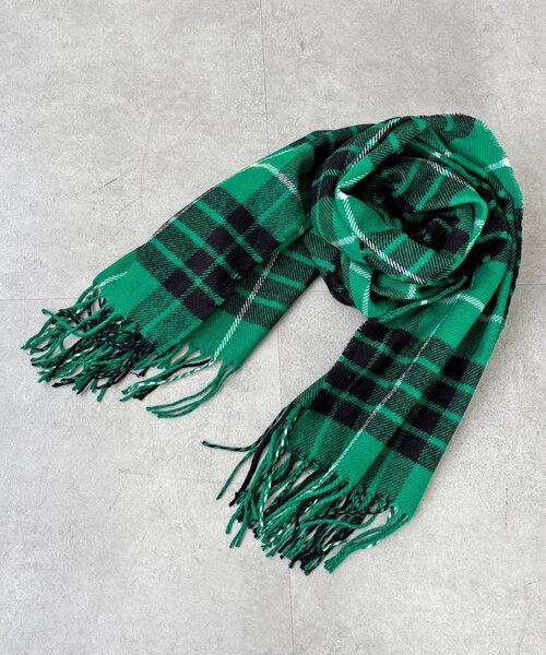 un dix cors（アンディコール）の「フリンジストール（マフラー・レディース・チャコールグレー/アイボリー/ブラック/ボルドー・FREE）」の13枚目の写真