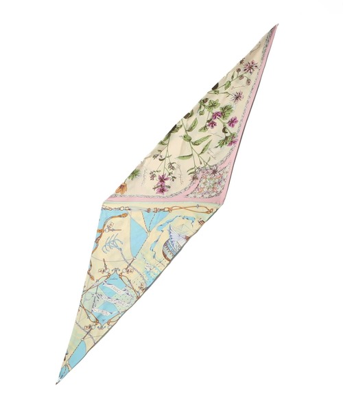 manipuri（マニプリ）の「MANIPURI / ダイヤ型プリントスカーフ《ESTNATION EXCLUSIVE》（ストール/ショール・レディース・ピンク・FREE）」の2枚目の写真