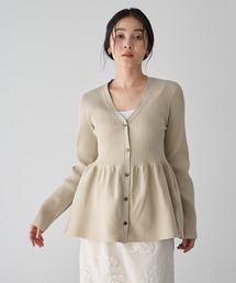 YECCA VECCA（イェッカヴェッカ）の「ペプラムカーディガン（カーディガン/ボレロ）」
