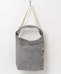 REAL MIND カーボン 炭染め帆布 2WAYショルダーバッグ