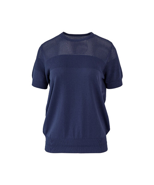 VASCARA(バスカラ)の「Summer Punching Round Neck Half Sleeve Knitwear (6colors)(Tシャツ/カットソー・レディース・ブラック/ライトベージュ/カーキ/ライトブルー/ホワイト/ネイビー・FREE)」の6枚目の写真
