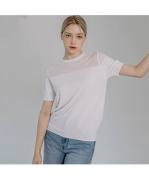 Summer Punching Round Neck Half Sleeve Knitwear (6colors)