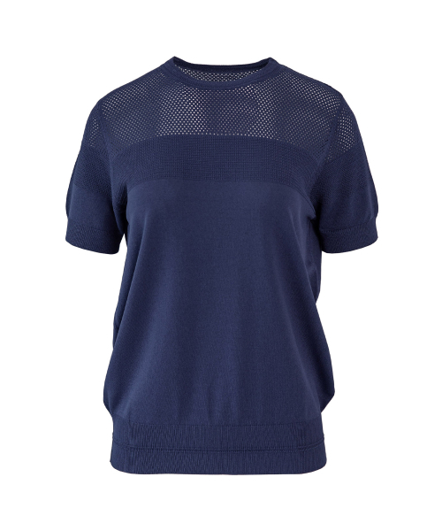 VASCARA(バスカラ)の「Summer Punching Round Neck Half Sleeve Knitwear (6colors)(Tシャツ/カットソー・レディース・ブラック/ライトベージュ/カーキ/ライトブルー/ホワイト/ネイビー・FREE)」の11枚目の写真