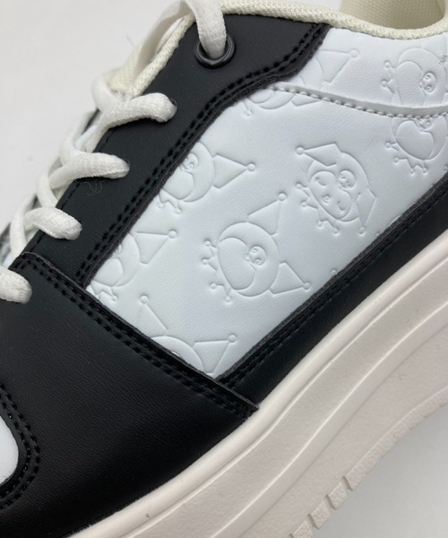 sanrio(サンリオ)の「sanrio/サンリオ モノグラム風 型押しスニーカー 「ハローキティ、シナモロール、クロミ」(スニーカー・レディース・ホワイト/ブラック/ベージュ・23.0cm/22.5cm/24.5cm/24.0cm/23.5cm)」の12枚目の写真