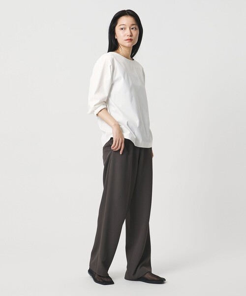 MARW UNITED ARROWS(マルゥ ユナイテッドアローズ)の「<MARW UNITED ARROWS>ボートネック ブラウス 撥水(シャツ/ブラウス・レディース・ブラック/ホワイト・FREE)」の8枚目の写真