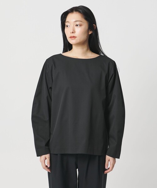 MARW UNITED ARROWS(マルゥ ユナイテッドアローズ)の「<MARW UNITED ARROWS>ボートネック ブラウス 撥水(シャツ/ブラウス・レディース・ブラック/ホワイト・FREE)」の9枚目の写真